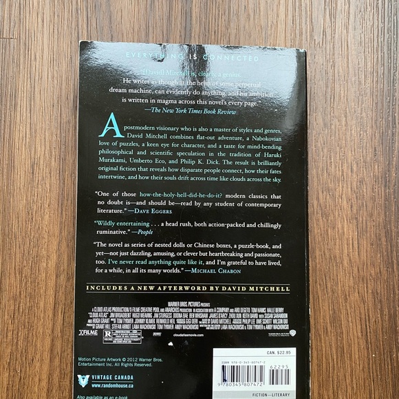 Cloud Atlas Paperback Book - Picture 2 of 2